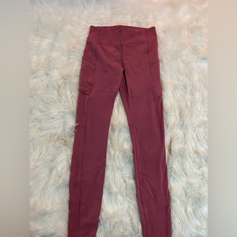 Pink lululemon leggings rare